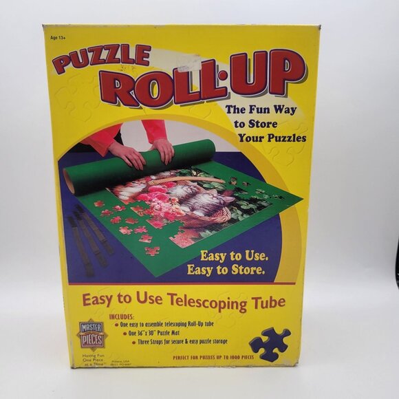 Master Pieces Puzzle Roll Up Storage Mat for Puzzles up to 1000 Pieces 36" x 30" - Picture 1 of 3
